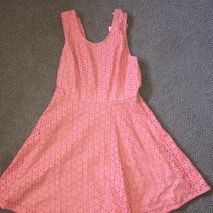 Pink lace dress
